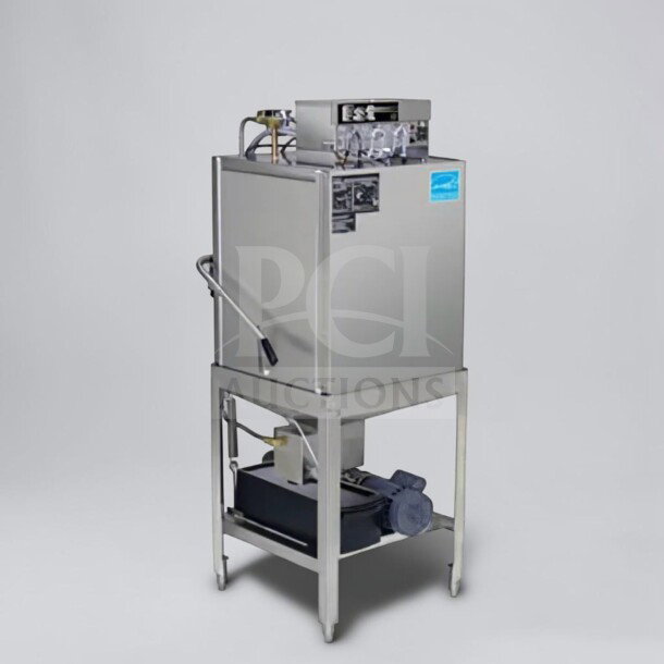 CMA EST-AH2 Energy Mizer® commercial dishwasher in exceptional condition, holds 40 racks/hour, fully tested, 115V.
