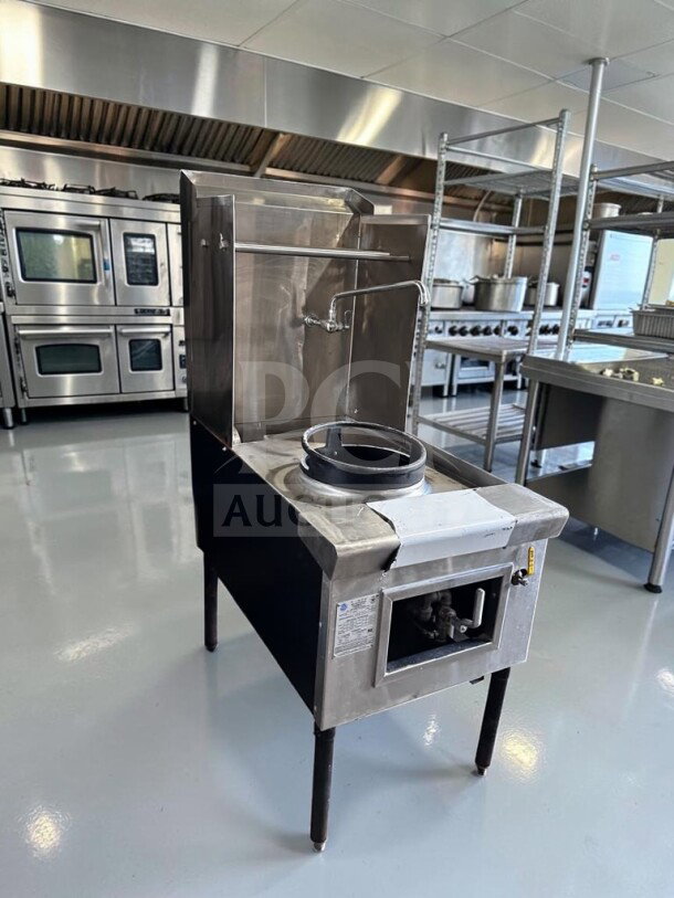 ABC Restaurant Equipment ABC-1 Wok Range, 23-tip jet burner, 110,000 BTU, natural gas, NSF certified, excellent condition.
