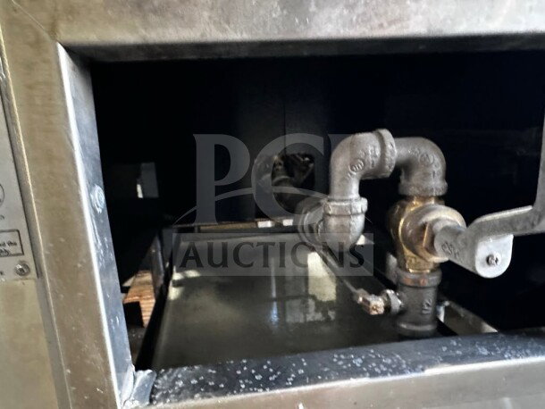 Commercial single-hole wok range by ABC, model ABC-1, with a 23-tip jet burner. Natural gas, 110,000 BTU, NSF certified.