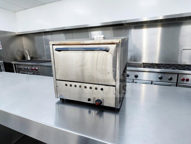 Cooler Depot PO31 commercial pizza deck oven, stainless steel, dual hearth decks, NSF certified, model CB-60-HC.