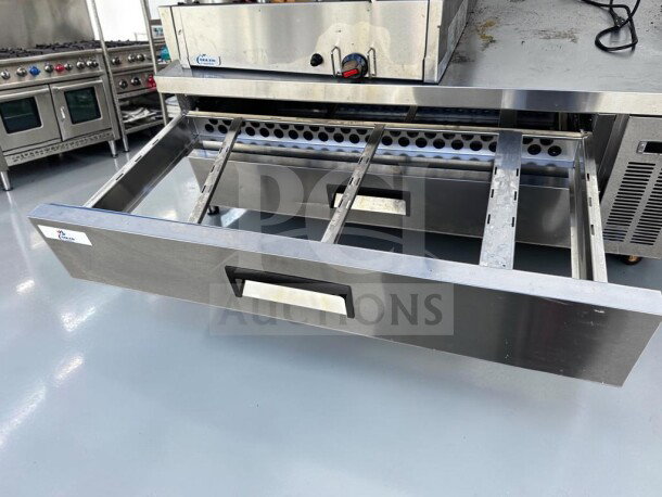 Optimal Condition Cooler Depot CB60, 60" commercial two-drawer refrigerated chef base, stainless steel, NSF, fully tested.