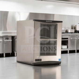 Scotsman F1222A-32D commercial ice machine, air-cooled, 22", elite condition, up to 1,100 lb/day, UL & NSF listed.