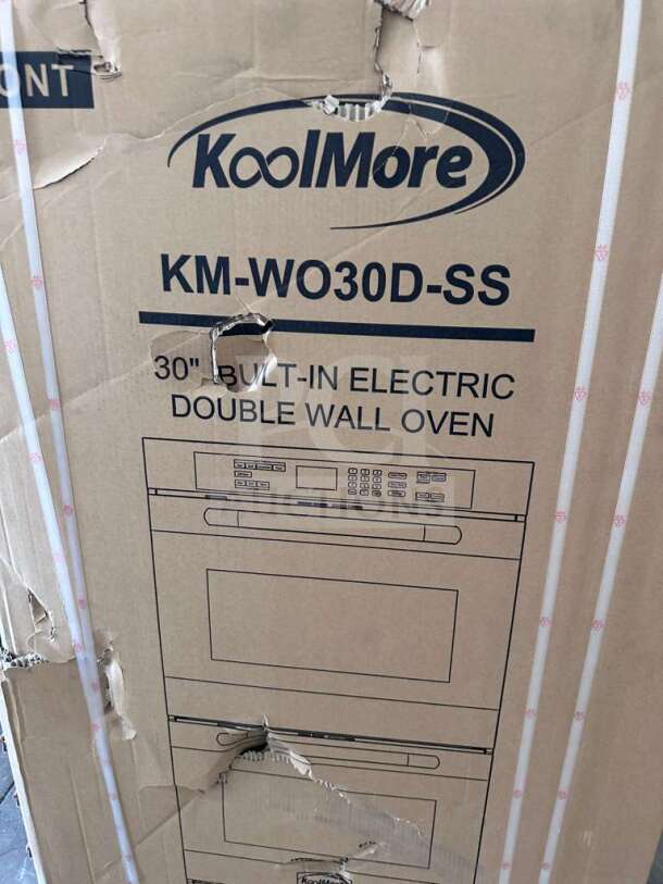 KoolMore KM-WO30D-SS 30" Electric Double Wall Oven in original box. Scratch & dent condition. Never used.