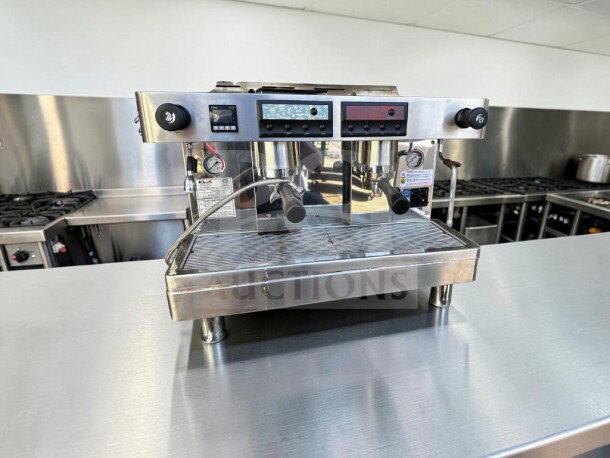 KLüb LT2 Teapresso Machine, commercial two-group, dual 6-liter boilers, ETL listed, 220-240V, 5,500W, fully operational.