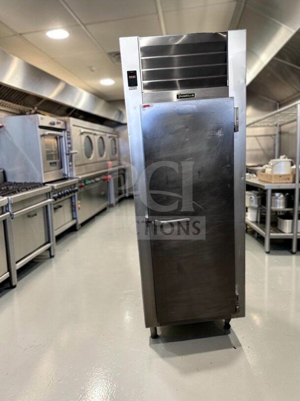 Traulsen G12010 commercial reach-in freezer, 30" wide, 24.2 cu. ft., right-hinged door, flawless condition, NSF & UL listed.