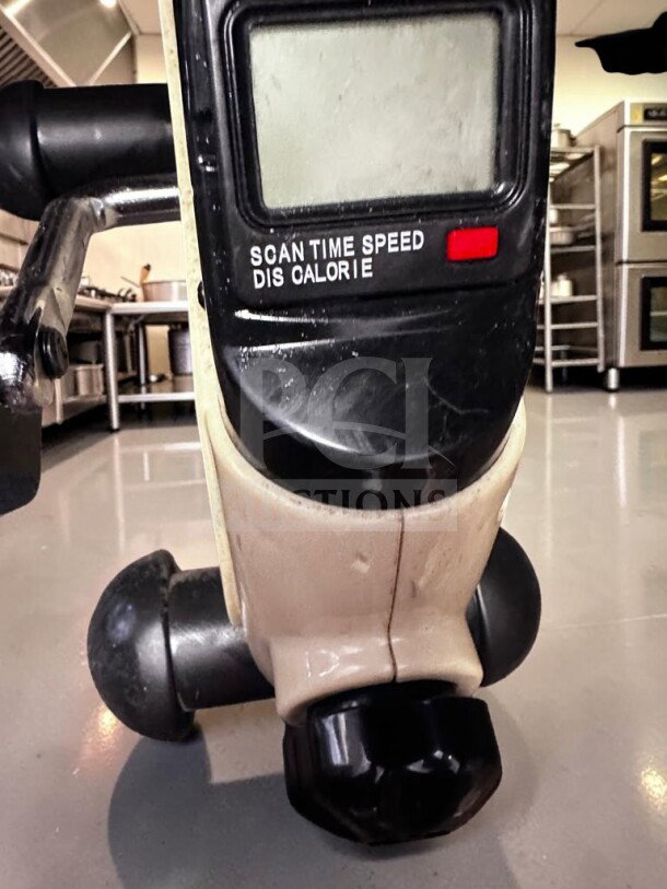 YOSUDA YBM-1 mini exercise bike with LCD monitor; displays scan, time, speed, distance, calories. Adjustable magnetic resistance.