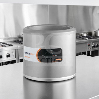 Nemco 6100A 7 Qt. Countertop Food Warmer, superb condition, adjustable thermostat, 120V, 550W, NSF & ETL listed, new/open box.