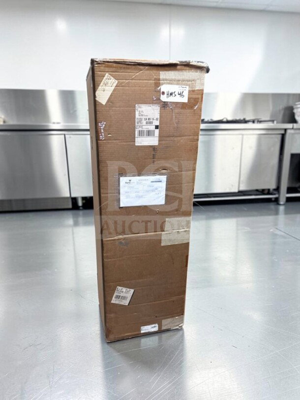 New Hoshizaki HS-2142 OEM B-900 ice bin door replacement kit in open box. Includes installation hardware, box labels visible.