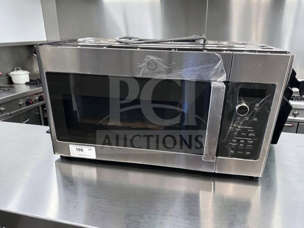 GE Profile PVM9215SK6SS 30" Over-the-Range Microwave, 2.1 Cu. Ft., 1,000W, 400 CFM, Stainless Steel, New/Open Box.
