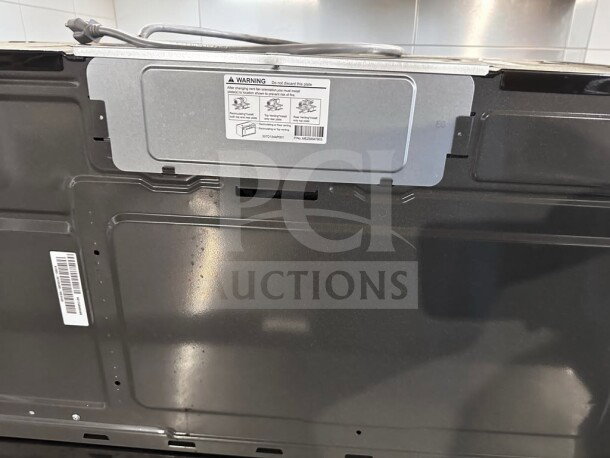 GE Profile PVM9215SK6SS 30" over-the-range microwave, 2.1 Cu. Ft., 1,000W, 400 CFM, stainless steel, new/open box.
