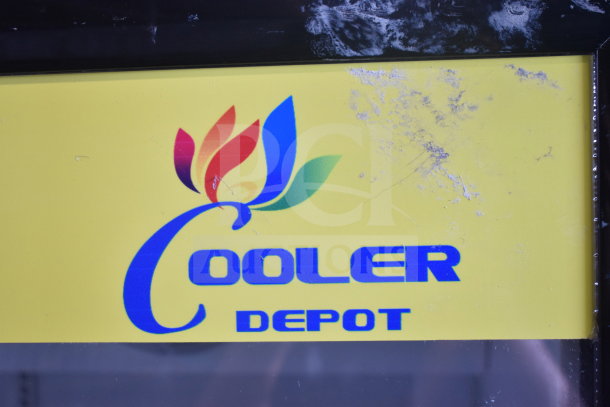 Cooler Depot logo on a yellow background with visible wear.