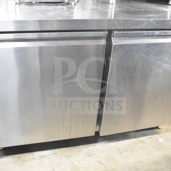 Saba SUC-48R commercial two-door undercounter cooler, 115V, 1 Phase. Stainless steel, durable, perfect for food service.