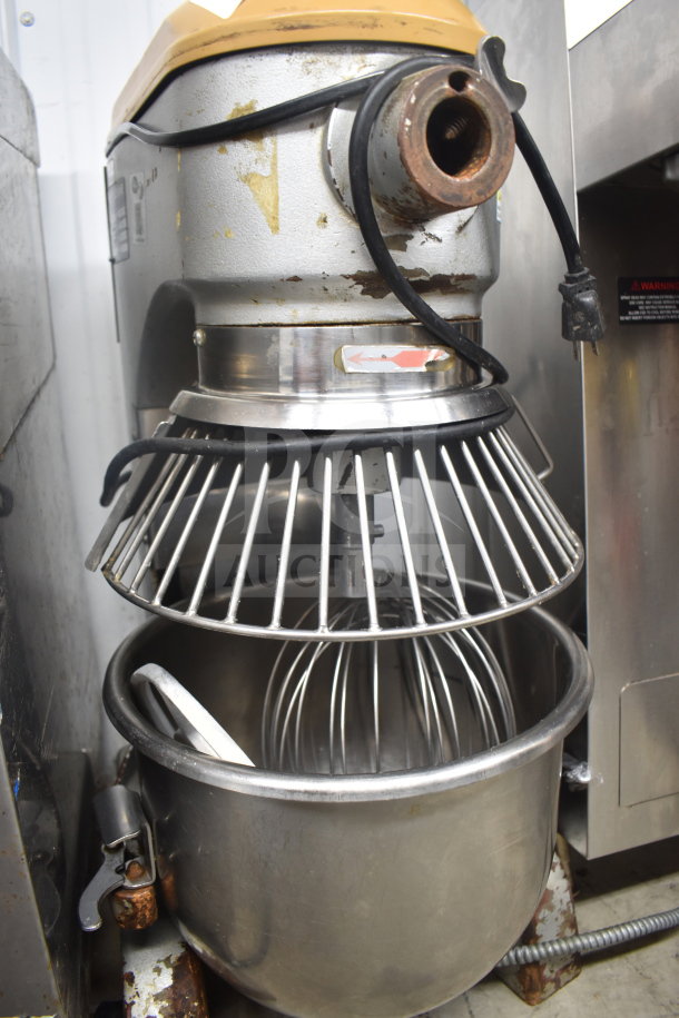 Anvil MIX7120 commercial countertop planetary dough mixer with bowl, guard, whisk, and paddle attachments. Used condition.