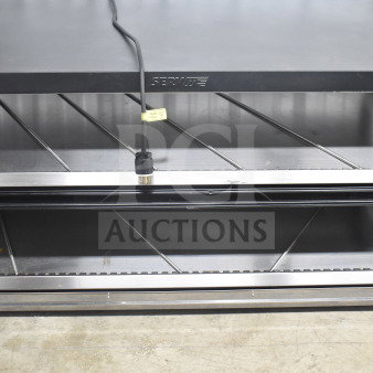 ServIt 2 Tier Warming Display, Commercial Countertop, 115/208V, 1 Phase. Stainless steel, minor wear on shelves.