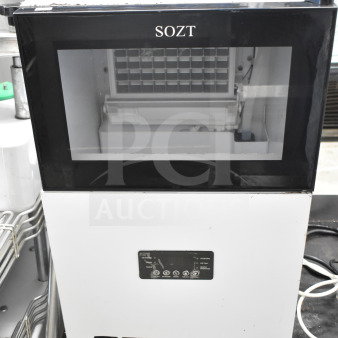 Sdzt SDZ-45 undercounter ice machine, self-contained, 120V, 1 phase, commercial use, visible control panel, excellent condition.