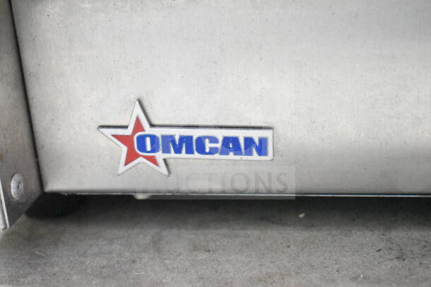 Omcan 43623 Commercial Countertop Single Drawer Warming Drawer, stainless steel, 110-120V, 1 phase, Omcan logo visible.