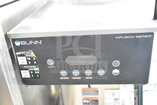2019 Bunn IC3-DBC Commercial Iced Tea Machine, Infusion Series, 120/208V, 1 Phase. Control panel with brew options visible.
