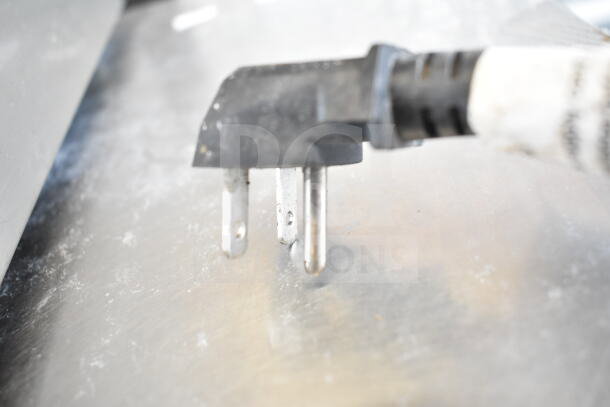 Power plug for CMA GL-C commercial undercounter glass washer, 208/240 volts, 1 phase, in used condition.