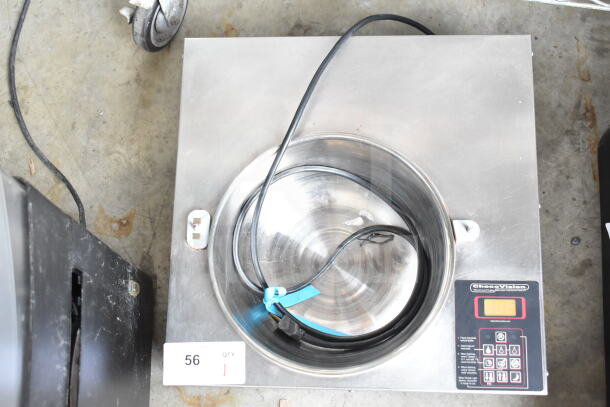 ChocoVision Commercial Countertop Chocolate Temperer, 115 Volts, 1 Phase, digital controls, stainless steel bowl.