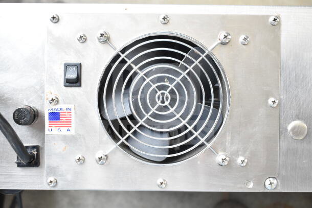 ChocoVision Commercial Chocolate Temperer, stainless steel, on/off switch, "Made in USA" label, 115 Volts, 1 Phase.