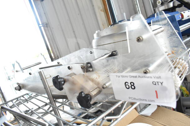 Chocovision Enrober 10 for Revolation Delta, stainless steel, in good condition. Includes QTY tag labeled 68, ideal with Lot 56.