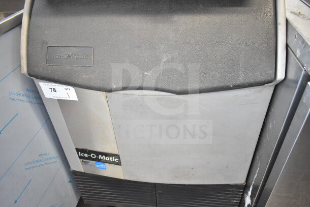 Ice-O-Matic ICEU220HA3 commercial ice machine, undercounter, self-contained, 115V, 1 phase, visible minor wear.