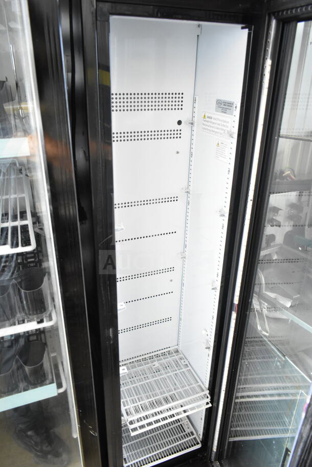 IDW G-11-C33EB Commercial Single Door Reach In Cooler, 115V, 1 Phase, glass door, adjustable shelves, excellent condition.