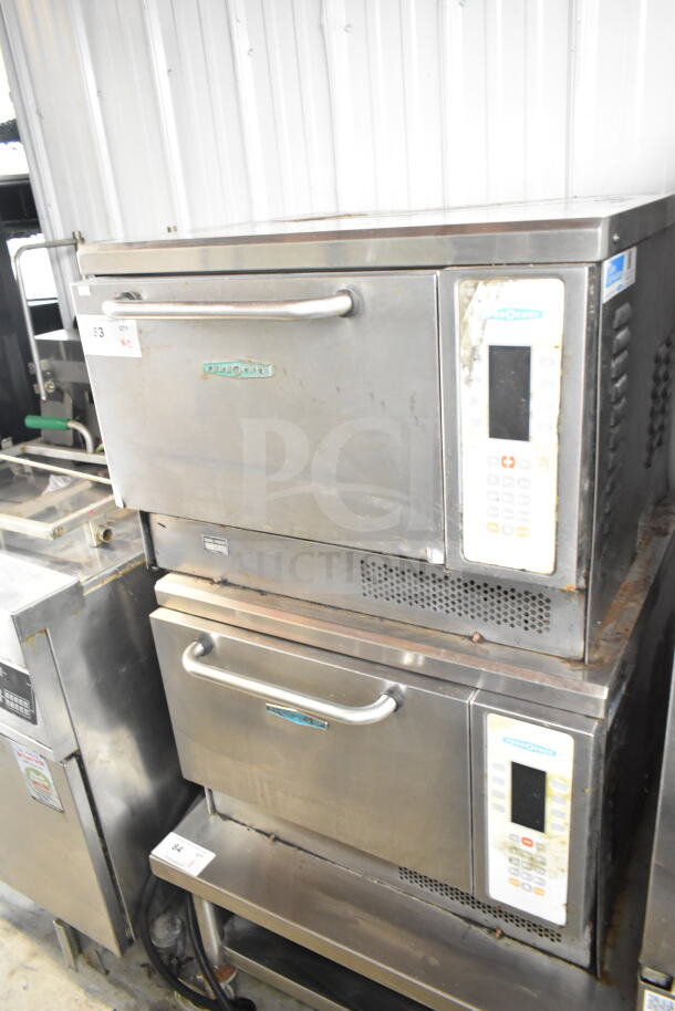 Two Turbochef NGC commercial electric rapid cook ovens, 208/240V, 1 phase, stainless steel, used condition.