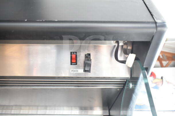Turbo Air Commercial Open Grab N Go Merchandiser, 120V, 1 Phase, power switch labeled, stainless steel, good condition.