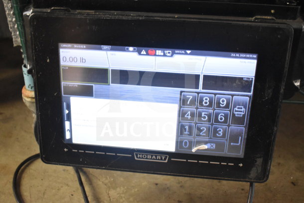 2017 Hobart HTi-7LH26 commercial food scale, touchscreen display, tested, working condition, 120/208-240V, 1 phase.