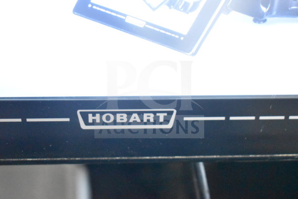 2017 Hobart HTi-7LH26 food portioning scale, tested, no power cord, 120/208-240V, 1 phase, logo visible.