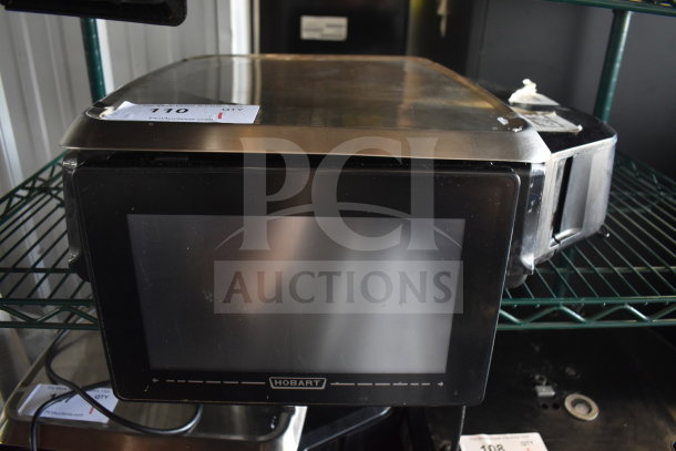 2017 Hobart HTi-7LH26 commercial food portioning scale, touchscreen display, stainless steel top, tested and working condition.
