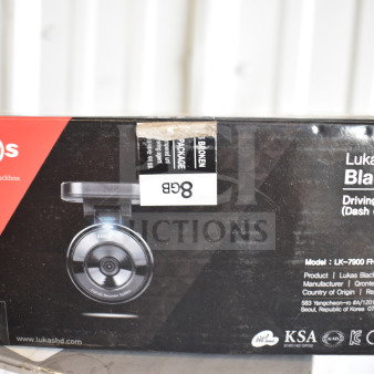 IN ORIGINAL BOX! Lukas Blackbox Driving Recorder, Model LK-7900 FHD ARA, Premium Full HD, package shows minor wear.
