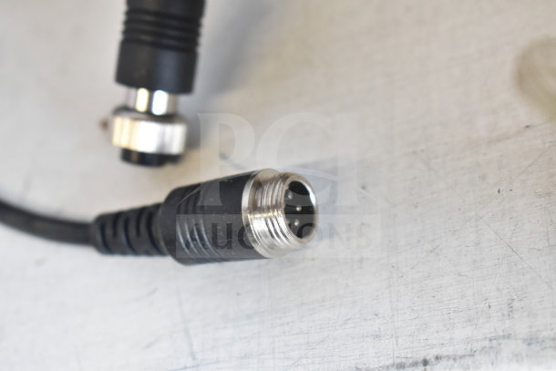 Box of 10m cables with metal and rubber connectors, in original packaging. Mint condition, suitable for electronics.