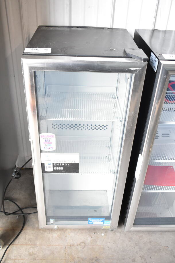 2019 IDW G4-H0234B Mini Cooler Merchandiser, 115V, 1 Phase. Glass door, energy-efficient labels, excellent condition.