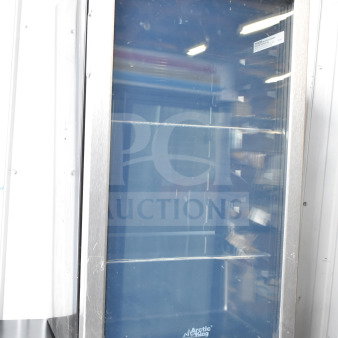 Arctic King ARV115B1AST Mini Cooler Merchandiser, 115V, glass door, excellent condition, visible logo on front.