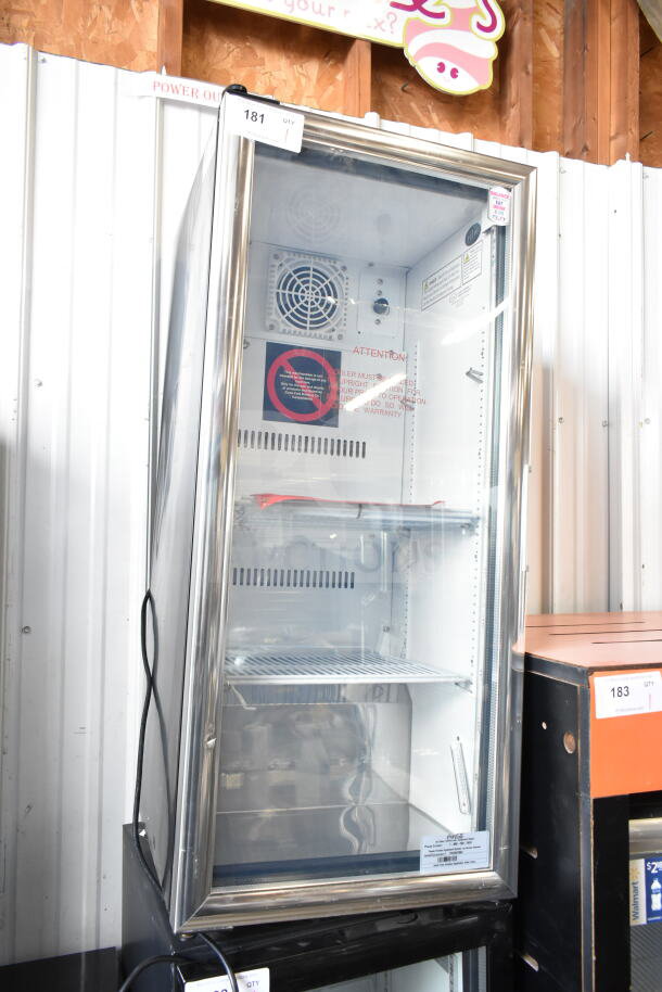 2023 IDW G-4SI-N-2-3-4-B-5 Mini Cooler Merchandiser, 115V, 1 Phase, glass door, interior shelving, new condition.