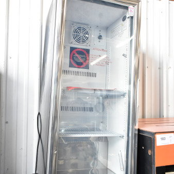 2023 IDW G-4SI-N-2-3-4-B-5 Mini Cooler Merchandiser, 115V, 1 Phase, glass door, interior shelving, new condition.
