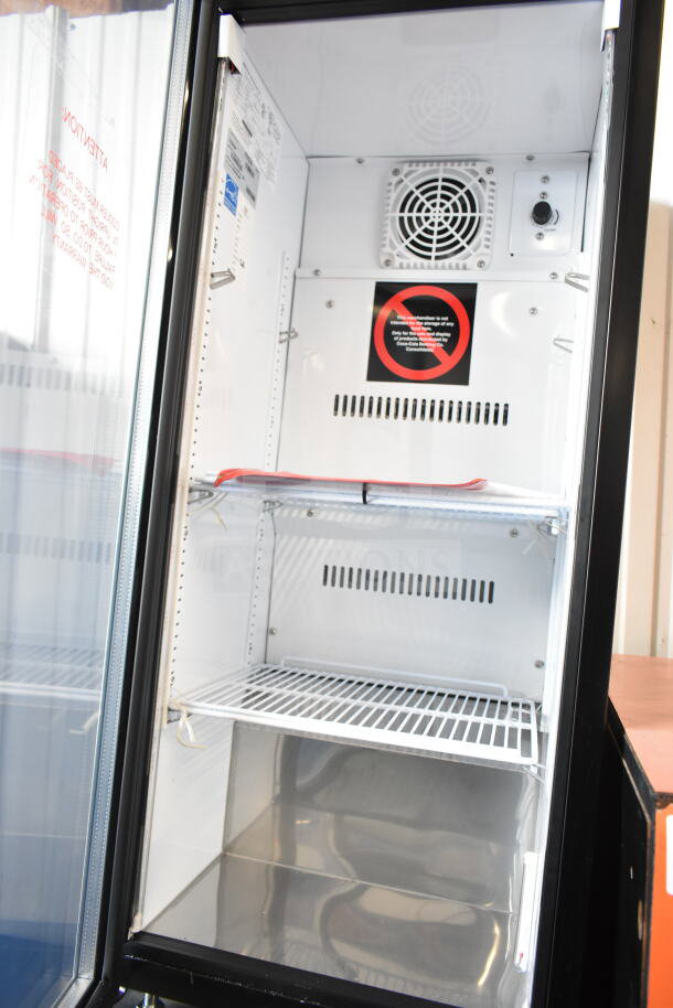 2023 IDW G-4SI-N-2-3-4-B-5 Mini Cooler Merchandiser, 115 Volts, 1 Phase, with wire shelving and internal fan.