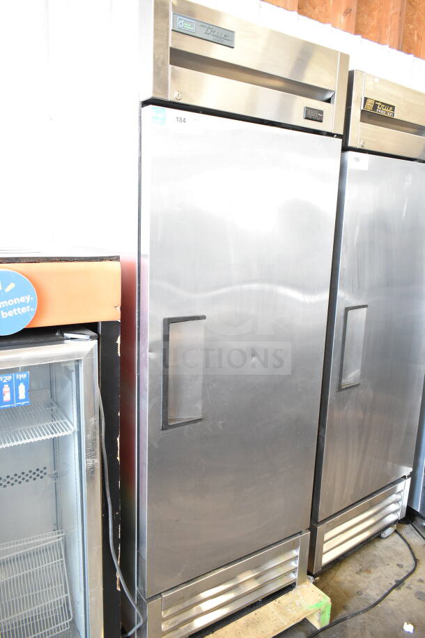 2019 True T-19F-HC commercial single door reach-in freezer, stainless steel finish, 115 volts, 1 phase, clean condition.