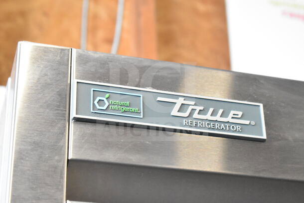 2019 True T-35-HC Commercial Cooler, stainless steel, showing brand logo and "natural refrigerant" label.