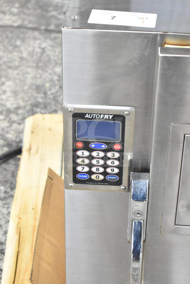 2016 Autofry MTI-40C commercial ventless fryer, keypad controls, stainless steel, 240V, used condition, from working environment.
