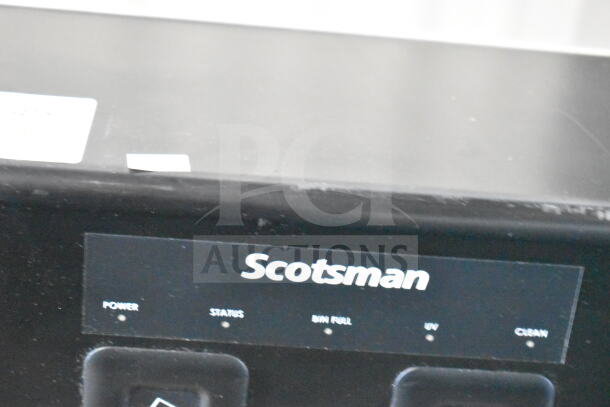 Scotsman W-HID207ABX-1A ice dispenser, black panel with power and status indicators.