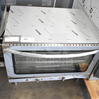 Brand new 2026 KoolMore KM-CTCO-44 electric convection oven, 32 in. countertop model, holds full size pans, 208/240 volts.