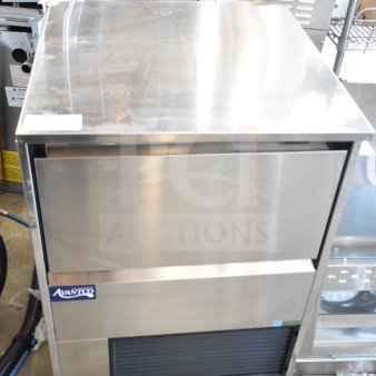 Avantco Ice Diamond EUC-H-230-A air-cooled undercounter ice machine, 223 lb. capacity, 77 lb. bin, scratch and dent condition.