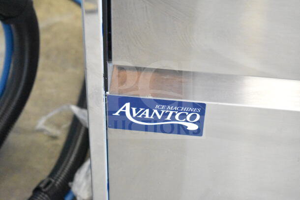 Brand new Avantco Ice Diamond EUC-H-230-A undercounter ice machine, 223 lb. capacity, 77 lb. bin, air-cooled, 115V, 1 phase.