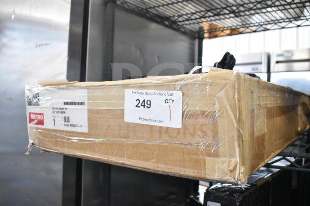 Brand new Metro Super Erecta Hot HS1442 Heated Shelf, 14" x 42", stainless steel, 120V, scratch and dent condition.