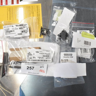 Brand new scratch and dent items including Hobart 00-118175 index dial assembly, Alto-Shaam kits, and more.