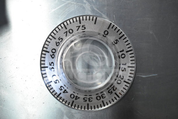 Hobart 00-118175 Index Dial Assembly, new condition, marked with numbers 0-75, clear plastic.