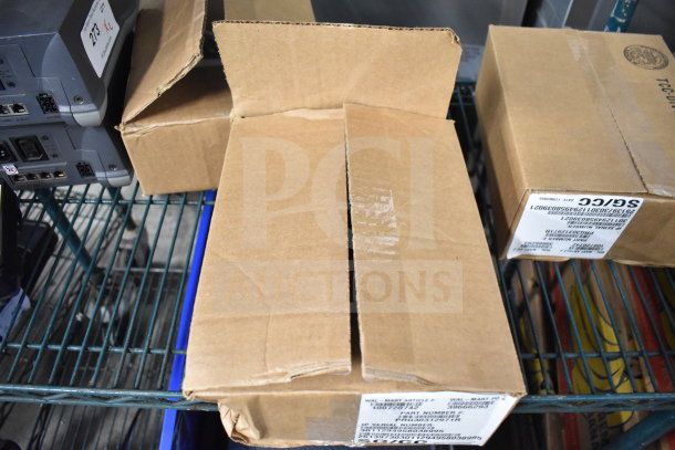 Four Ingenico ISC250 credit card readers in boxes. Items appear unopened and in original packaging, suggesting new condition.